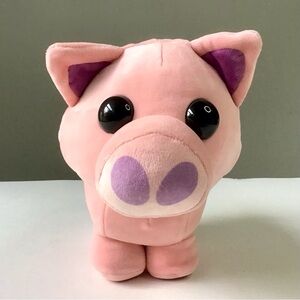 Jazwares Adopt Me! Pink Pig Plush Stuffed Animal Adorable Cuddly Soft & Squishy